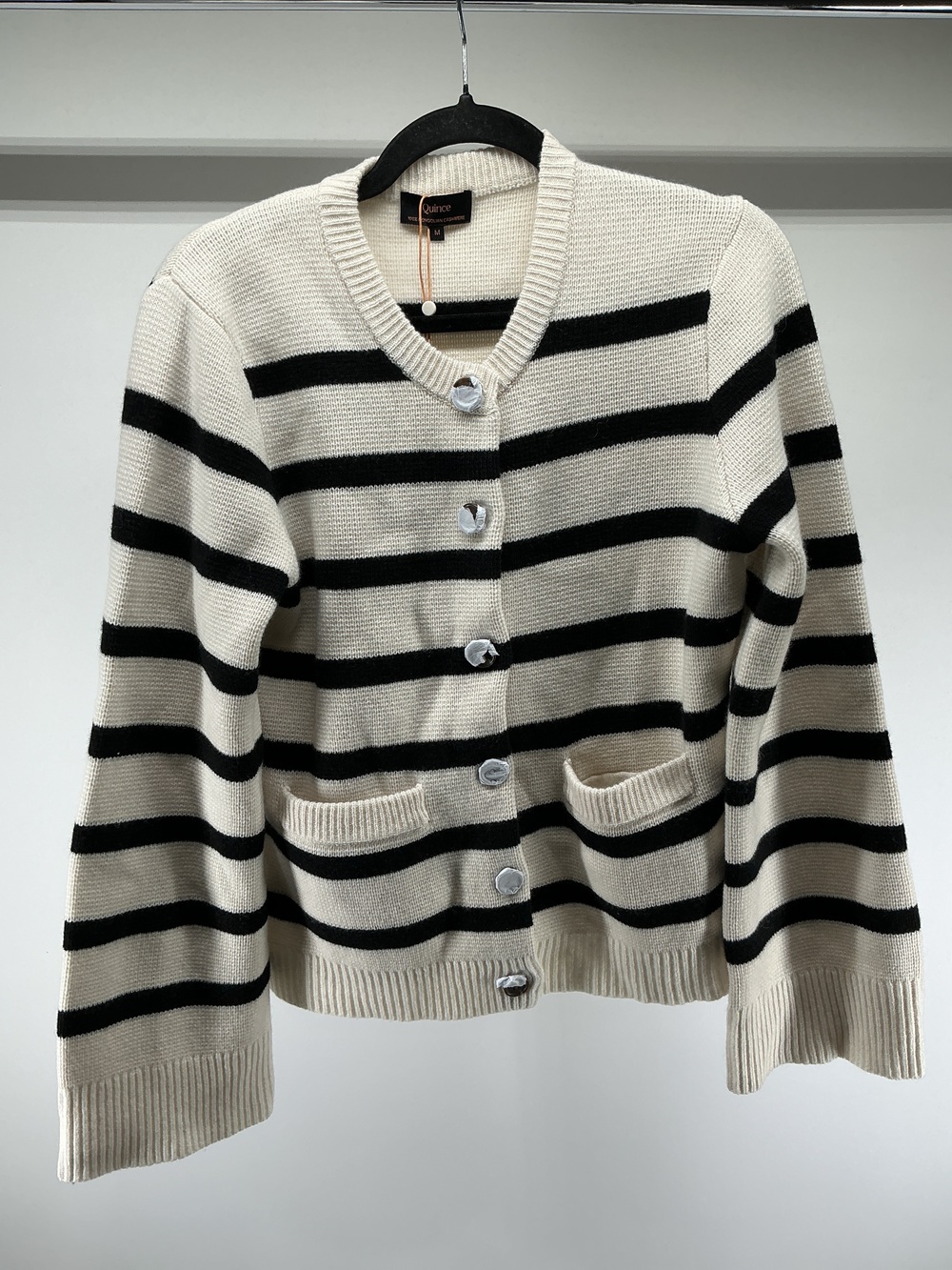 Mongolian Cashmere Structured Cardigan
